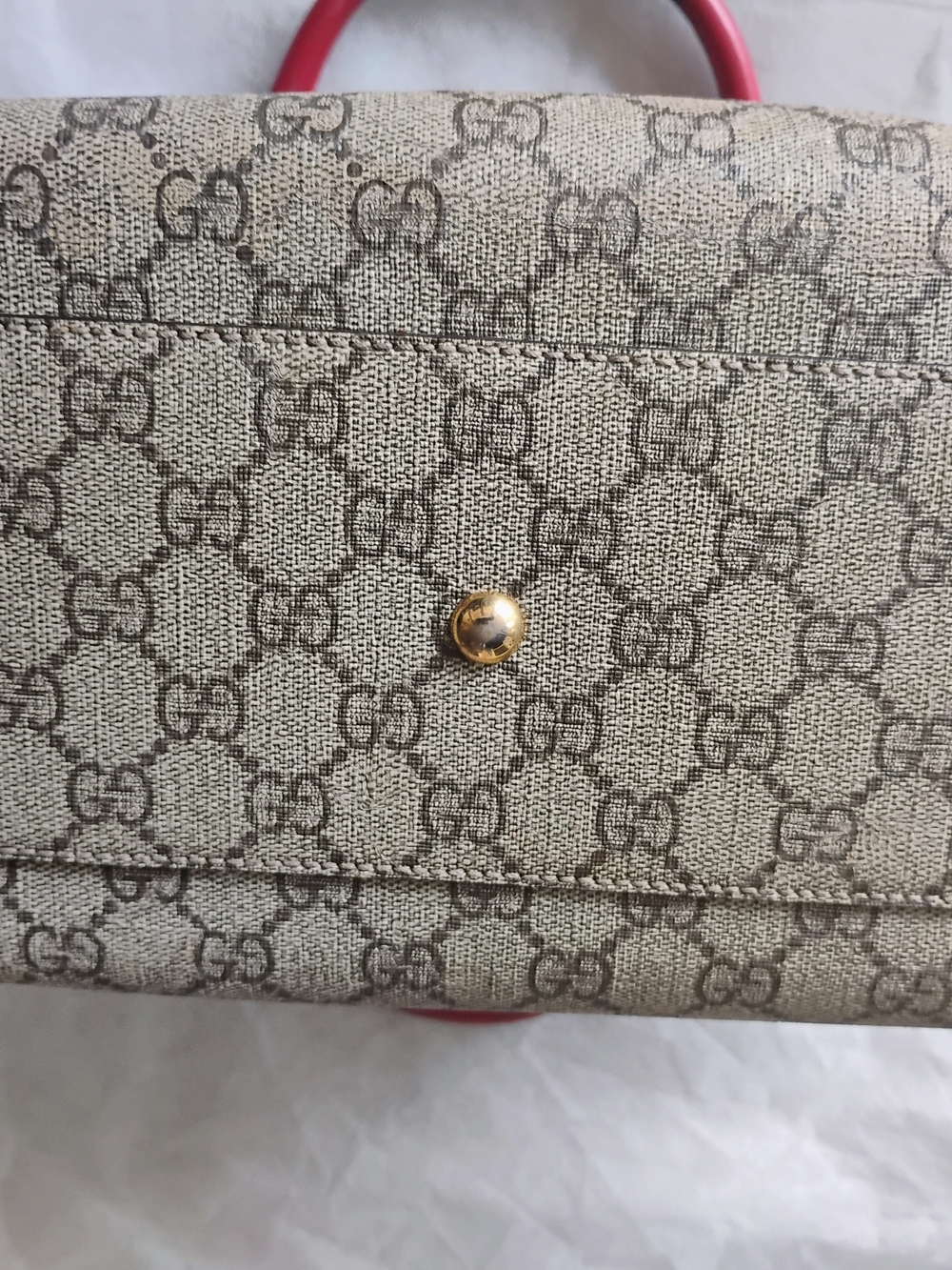 Gucci GG 2 Tone Supreme Boston Bag - Preloved - Picture 6 of 14